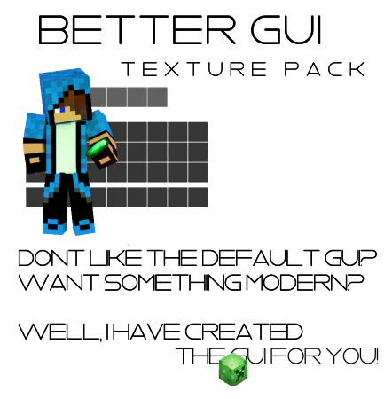 Better GUI � Modern GUI [64x] ������-��� (��������) ��� Minecraft 1.8.8 - 1.8, 1.7.10, 1.7.2, 1.6.4 � 1.6.2