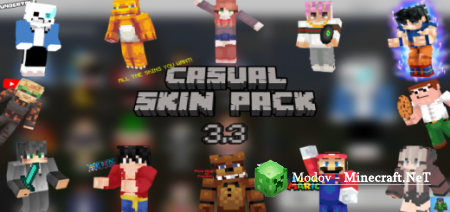 Casual Skin Pack 3.3 � ����-��� Minecraft PE (500+ ������)