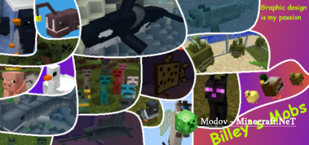 Billey�s Mobs �����/��� PE 1.16, 1.15, 1.14, 1.10, 1.9, 1.8